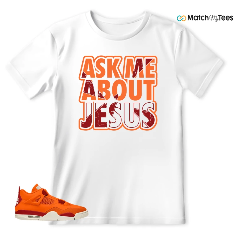NIKE AIR JORDAN 4 X NIGEL SYLVESTER BIKE AIR FIREWOOD ORANGE SNEAKER Matching Tees t-shirt