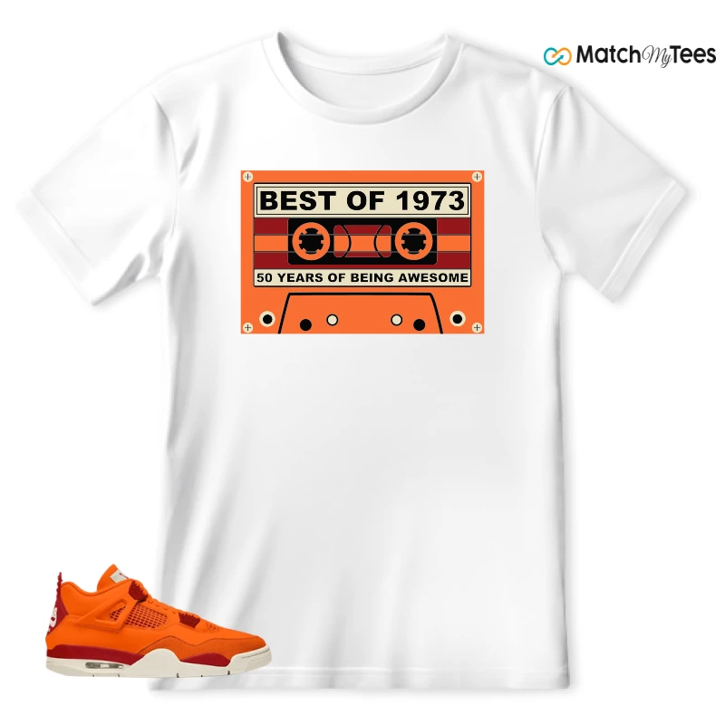 NIKE AIR JORDAN 4 X NIGEL SYLVESTER BIKE AIR FIREWOOD ORANGE SNEAKER Matching Tees t-shirt