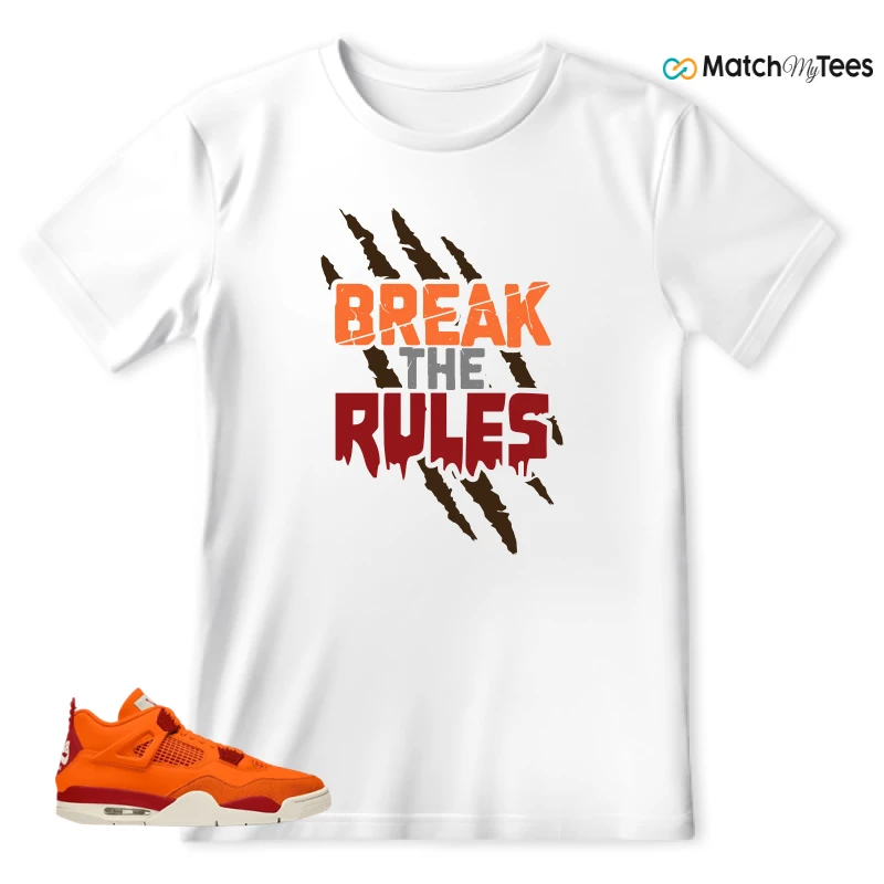 NIKE AIR JORDAN 4 X NIGEL SYLVESTER BIKE AIR FIREWOOD ORANGE SNEAKER Matching Tees t-shirt