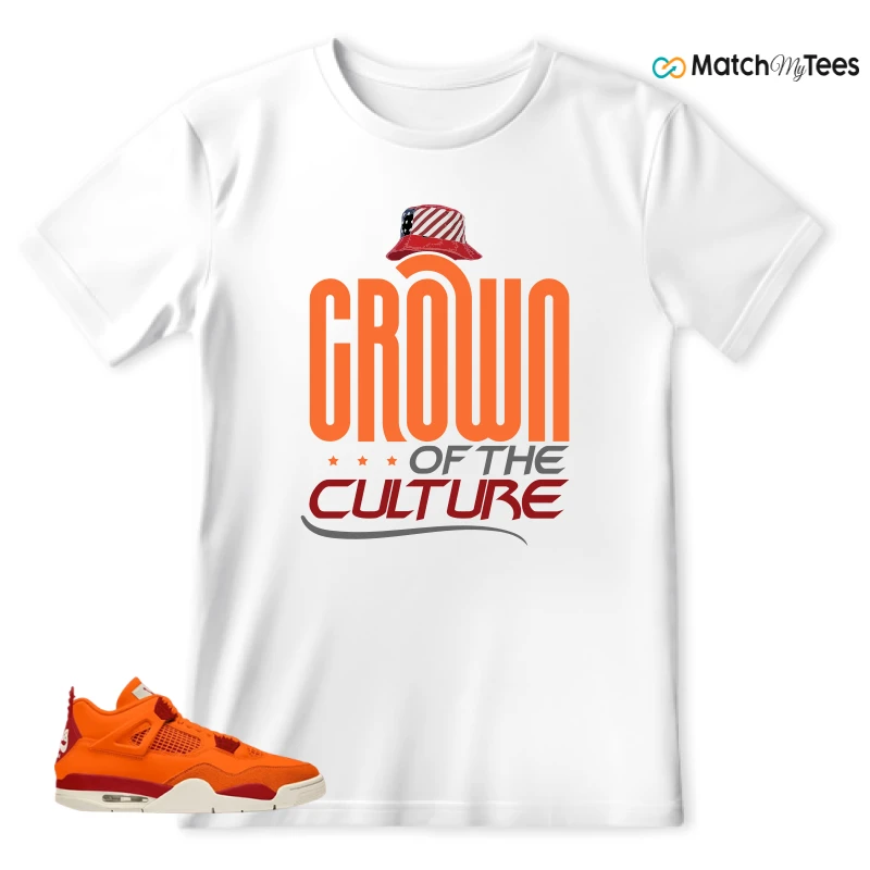 NIKE AIR JORDAN 4 X NIGEL SYLVESTER BIKE AIR FIREWOOD ORANGE SNEAKER Matching Tees t-shirt