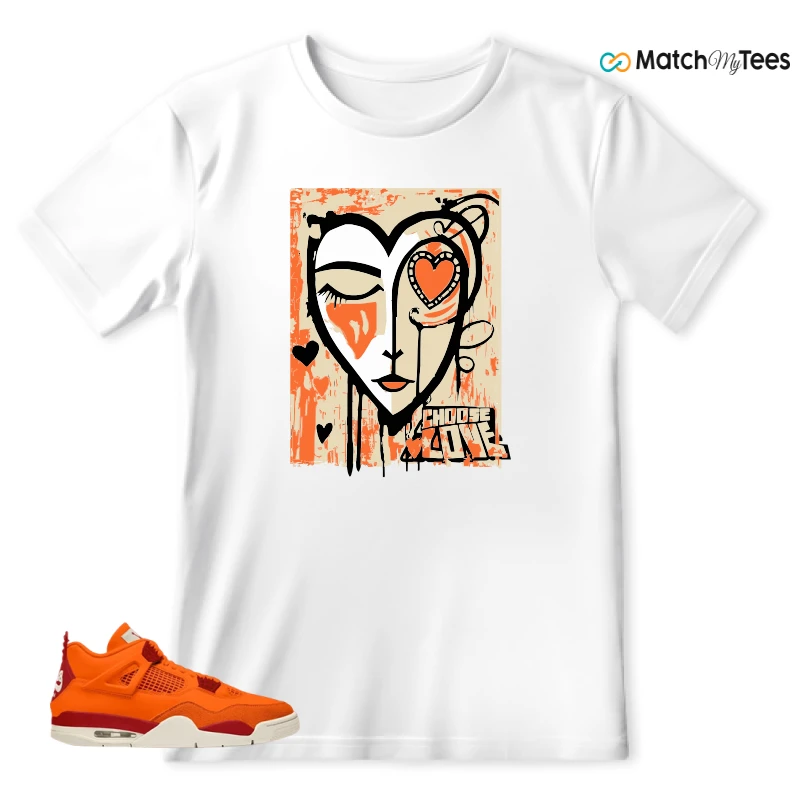 NIKE AIR JORDAN 4 X NIGEL SYLVESTER BIKE AIR FIREWOOD ORANGE SNEAKER Matching Tees t-shirt