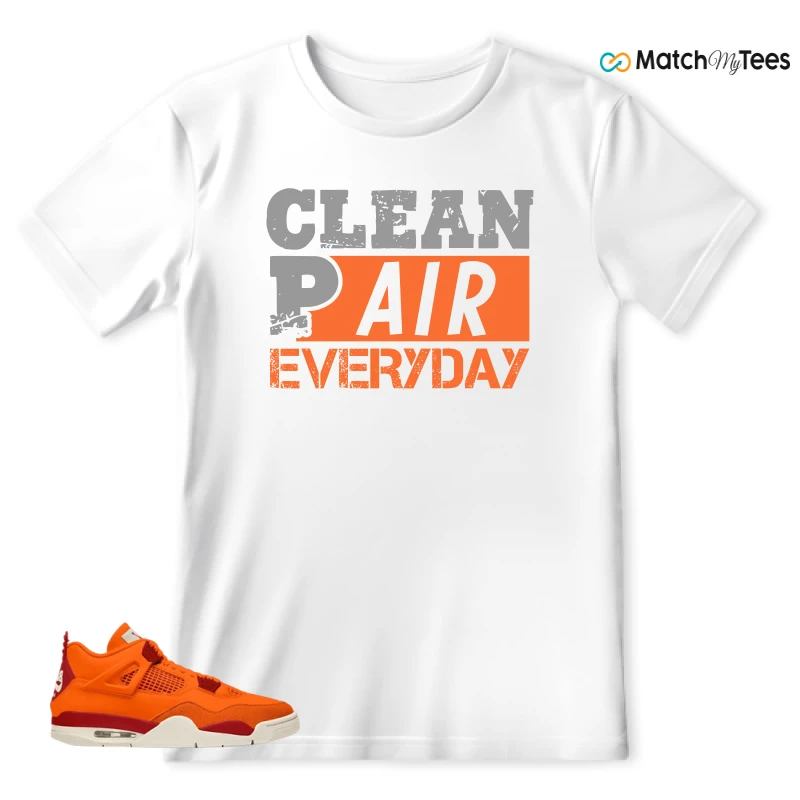 NIKE AIR JORDAN 4 X NIGEL SYLVESTER BIKE AIR FIREWOOD ORANGE SNEAKER Matching Tees t-shirt