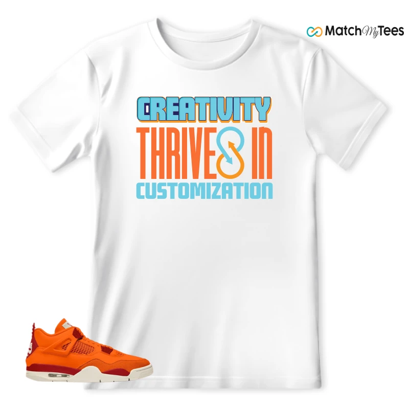 NIKE AIR JORDAN 4 X NIGEL SYLVESTER BIKE AIR FIREWOOD ORANGE SNEAKER Matching Tees T-shirt for Men