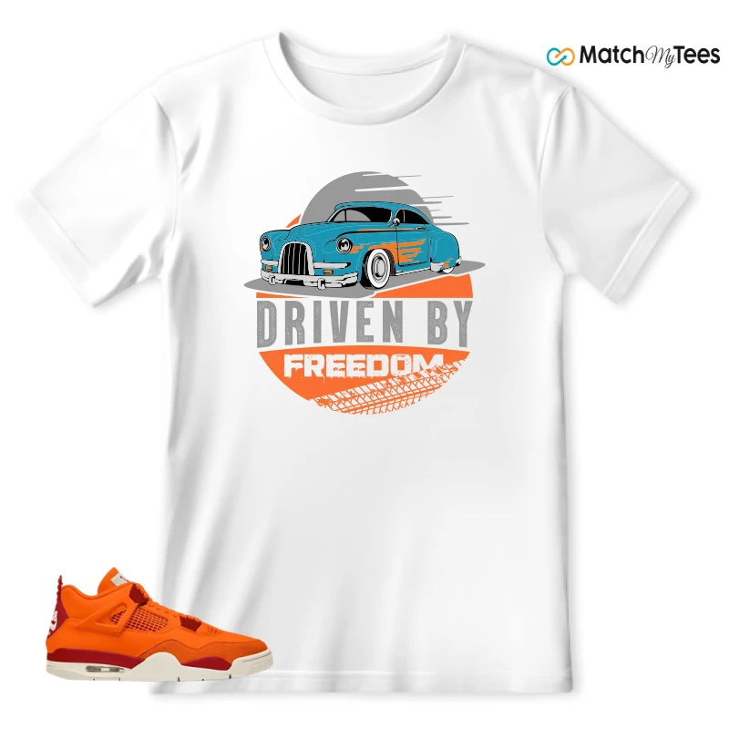 NIKE AIR JORDAN 4 X NIGEL SYLVESTER BIKE AIR FIREWOOD ORANGE SNEAKER Matching Tees t-shirt