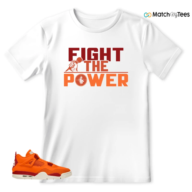 NIKE AIR JORDAN 4 X NIGEL SYLVESTER BIKE AIR FIREWOOD ORANGE SNEAKER Matching Tees t-shirt