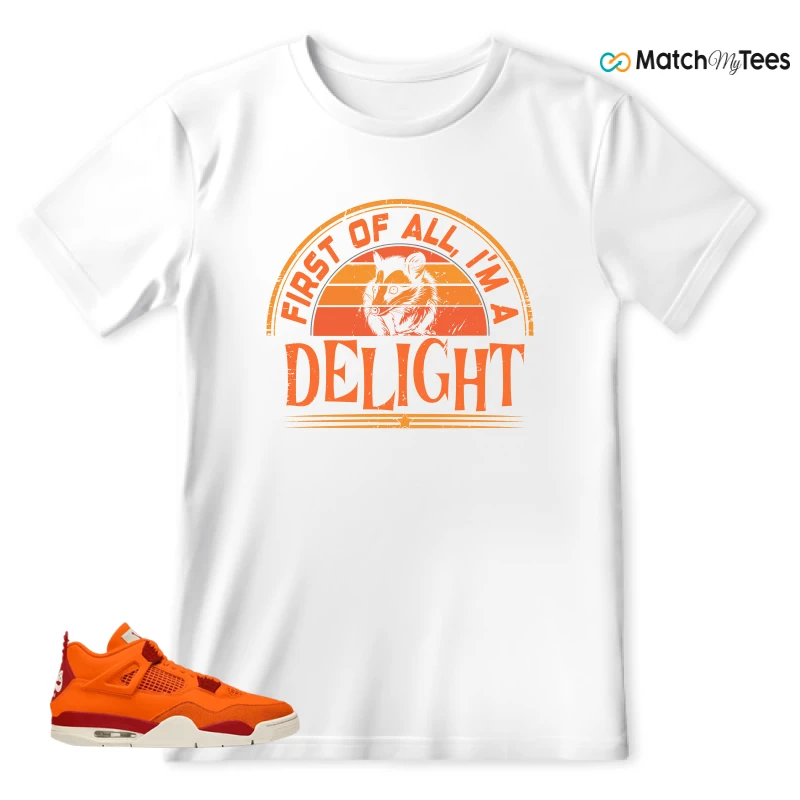 NIKE AIR JORDAN 4 X NIGEL SYLVESTER BIKE AIR FIREWOOD ORANGE SNEAKER Matching Tees t-shirt