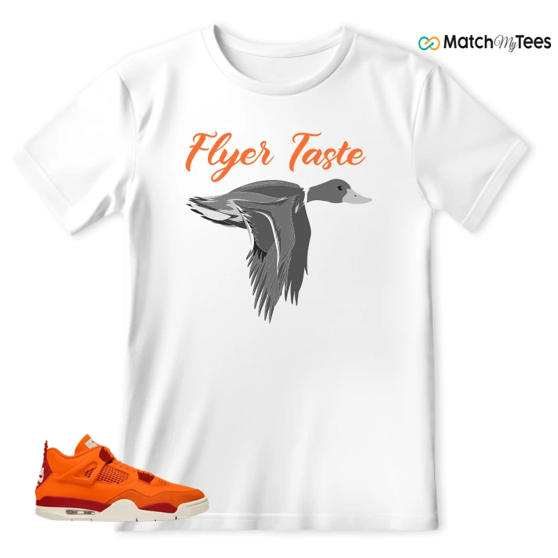 NIKE AIR JORDAN 4 X NIGEL SYLVESTER BIKE AIR FIREWOOD ORANGE SNEAKER Matching Tees t-shirt