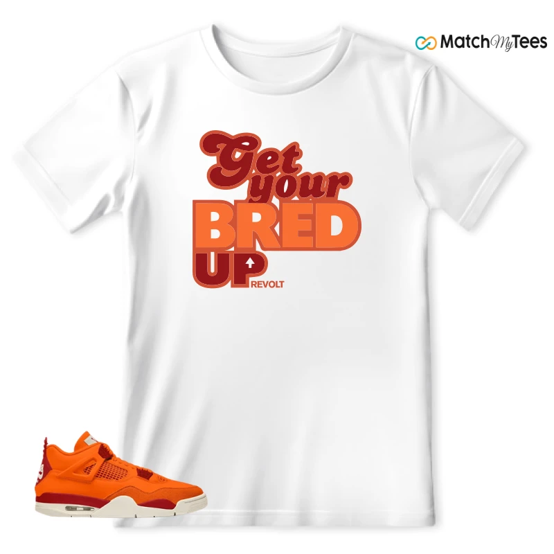 NIKE AIR JORDAN 4 X NIGEL SYLVESTER BIKE AIR FIREWOOD ORANGE SNEAKER Matching Tees t-shirt