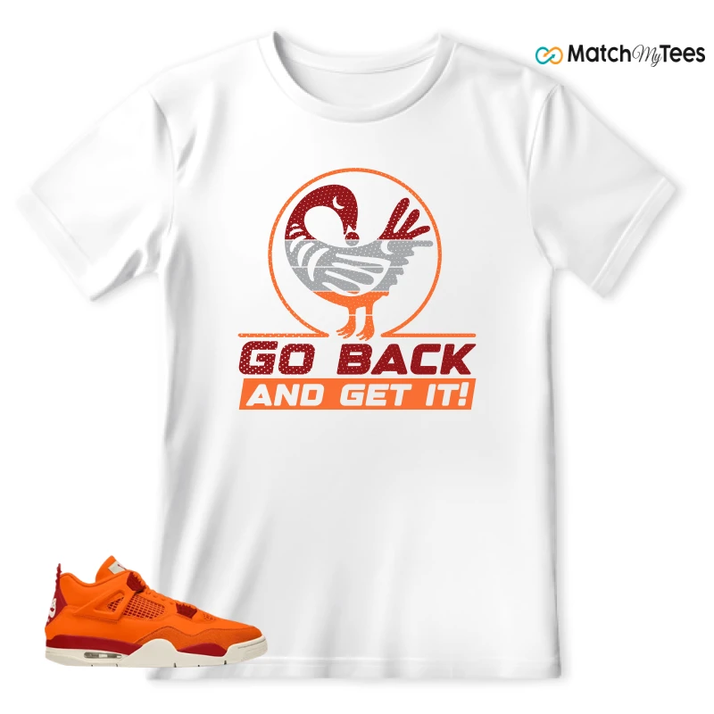 NIKE AIR JORDAN 4 X NIGEL SYLVESTER BIKE AIR FIREWOOD ORANGE SNEAKER Matching Tees t-shirt