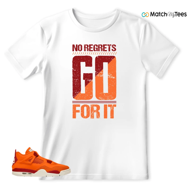 NIKE AIR JORDAN 4 X NIGEL SYLVESTER BIKE AIR FIREWOOD ORANGE SNEAKER Matching Tees t-shirt