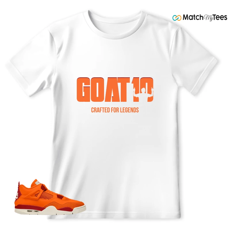 NIKE AIR JORDAN 4 X NIGEL SYLVESTER BIKE AIR FIREWOOD ORANGE SNEAKER Matching Tees t-shirt