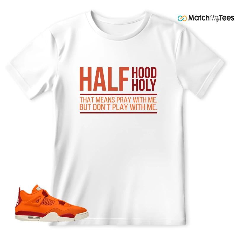 NIKE AIR JORDAN 4 X NIGEL SYLVESTER BIKE AIR FIREWOOD ORANGE SNEAKER Matching Tees t-shirt