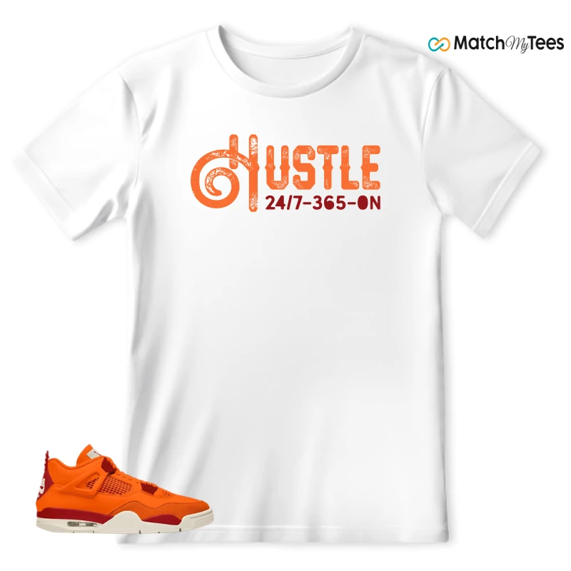 NIKE AIR JORDAN 4 X NIGEL SYLVESTER BIKE AIR FIREWOOD ORANGE SNEAKER Matching Tees t-shirt