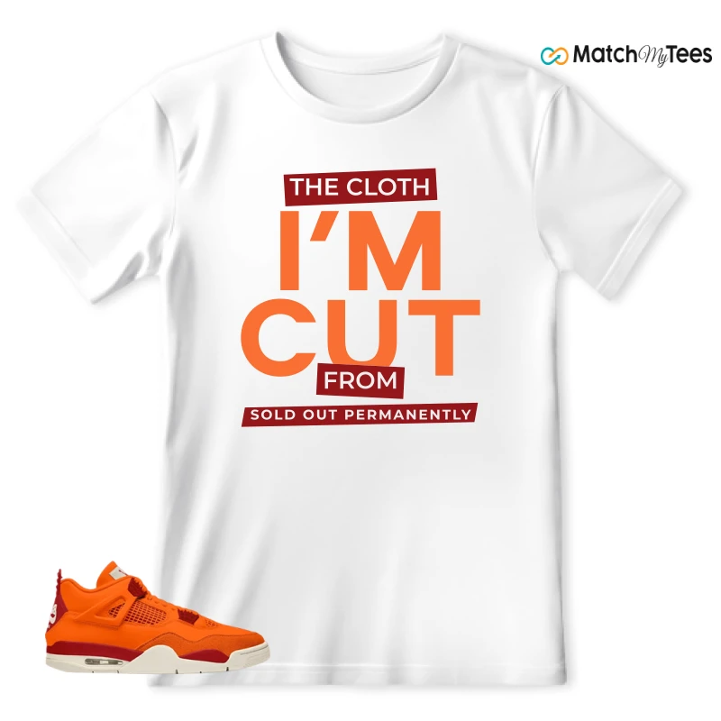 NIKE AIR JORDAN 4 X NIGEL SYLVESTER BIKE AIR FIREWOOD ORANGE SNEAKER Matching Tees t-shirt