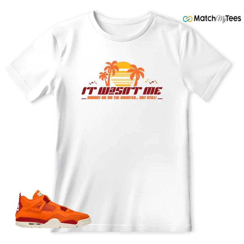 NIKE AIR JORDAN 4 X NIGEL SYLVESTER BIKE AIR FIREWOOD ORANGE SNEAKER Matching Tees t-shirt