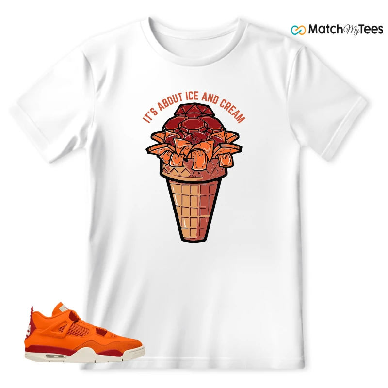 NIKE AIR JORDAN 4 X NIGEL SYLVESTER BIKE AIR FIREWOOD ORANGE SNEAKER Matching Tees t-shirt