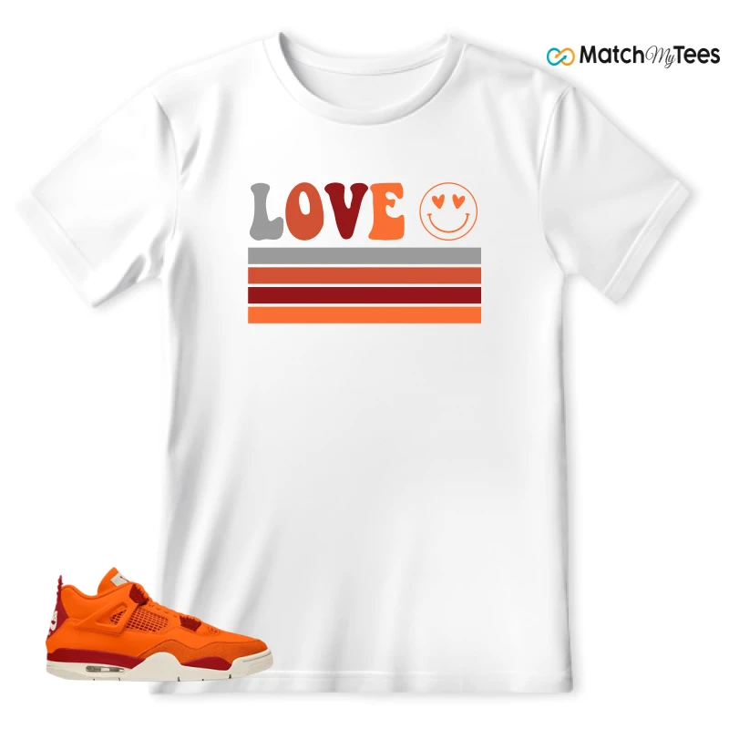 NIKE AIR JORDAN 4 X NIGEL SYLVESTER BIKE AIR FIREWOOD ORANGE SNEAKER Matching Tees t-shirt