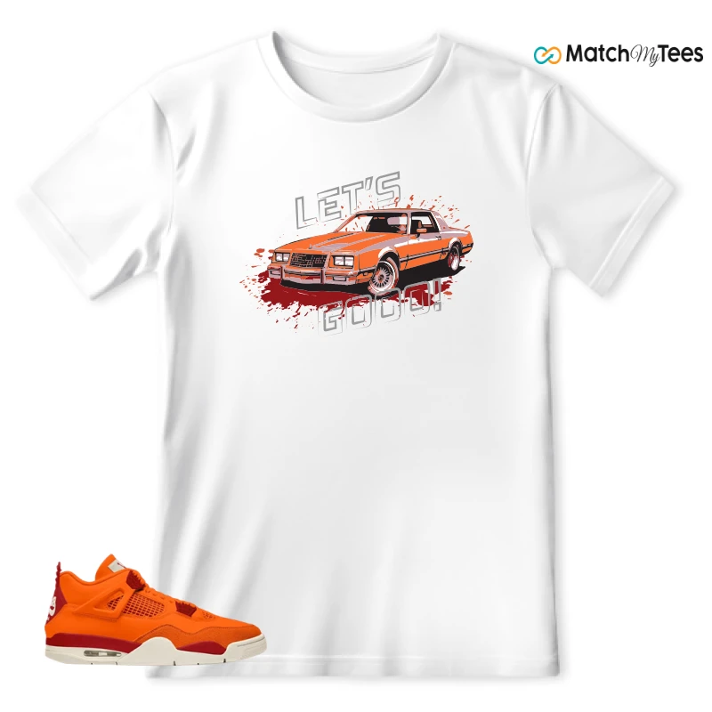 NIKE AIR JORDAN 4 X NIGEL SYLVESTER BIKE AIR FIREWOOD ORANGE SNEAKER Matching Tees t-shirt