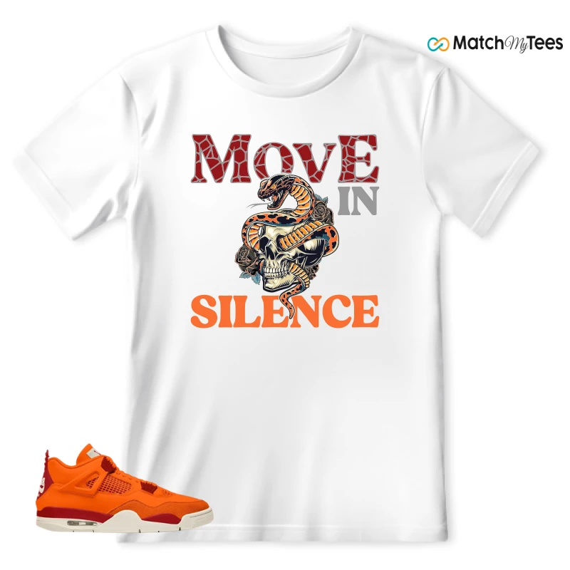 NIKE AIR JORDAN 4 X NIGEL SYLVESTER BIKE AIR FIREWOOD ORANGE SNEAKER Matching Tees t-shirt