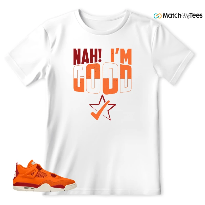 NIKE AIR JORDAN 4 X NIGEL SYLVESTER BIKE AIR FIREWOOD ORANGE SNEAKER Matching Tees t-shirt