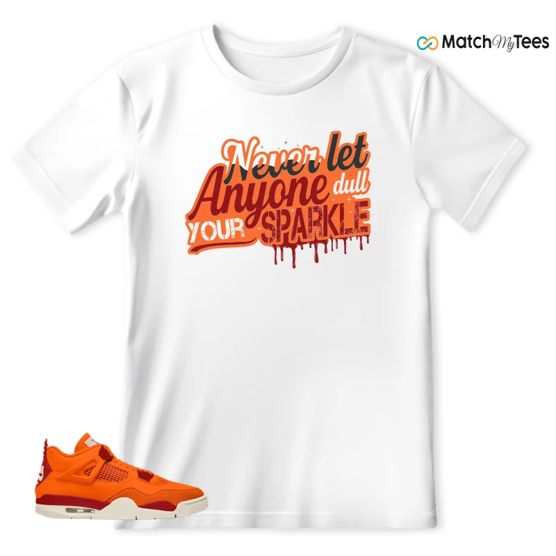 NIKE AIR JORDAN 4 X NIGEL SYLVESTER BIKE AIR FIREWOOD ORANGE SNEAKER Matching Tees t-shirt