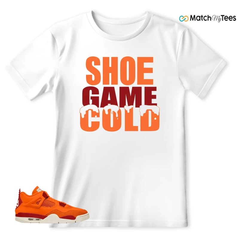 NIKE AIR JORDAN 4 X NIGEL SYLVESTER BIKE AIR FIREWOOD ORANGE SNEAKER Matching Tees t-shirt