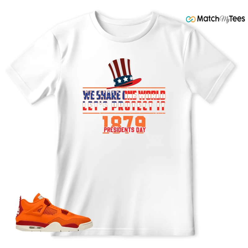 NIKE AIR JORDAN 4 X NIGEL SYLVESTER BIKE AIR FIREWOOD ORANGE SNEAKER Matching Tees t-shirt