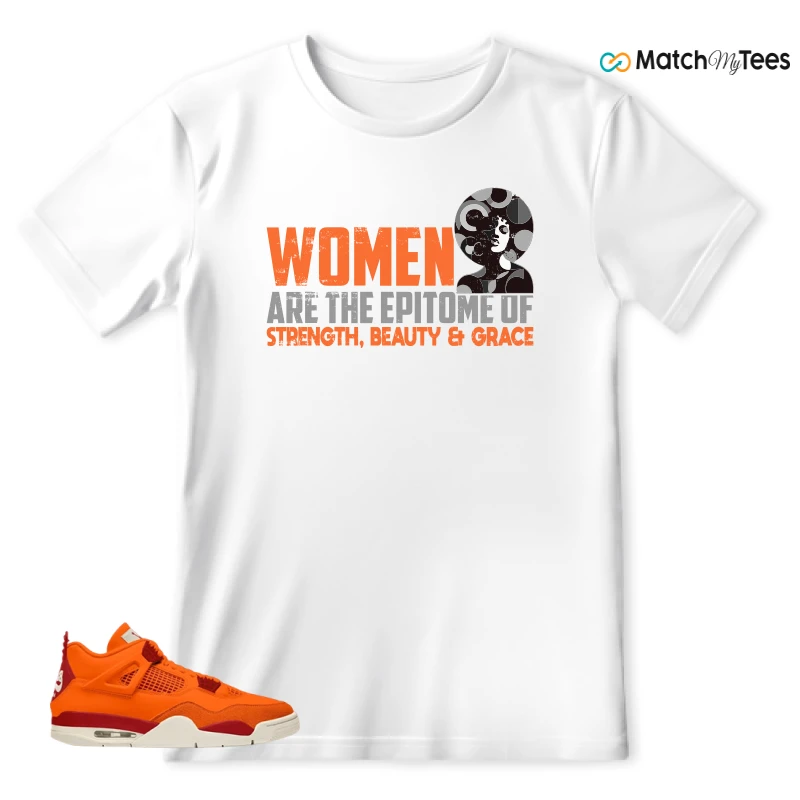 NIKE AIR JORDAN 4 X NIGEL SYLVESTER BIKE AIR FIREWOOD ORANGE SNEAKER Matching Tees t-shirt