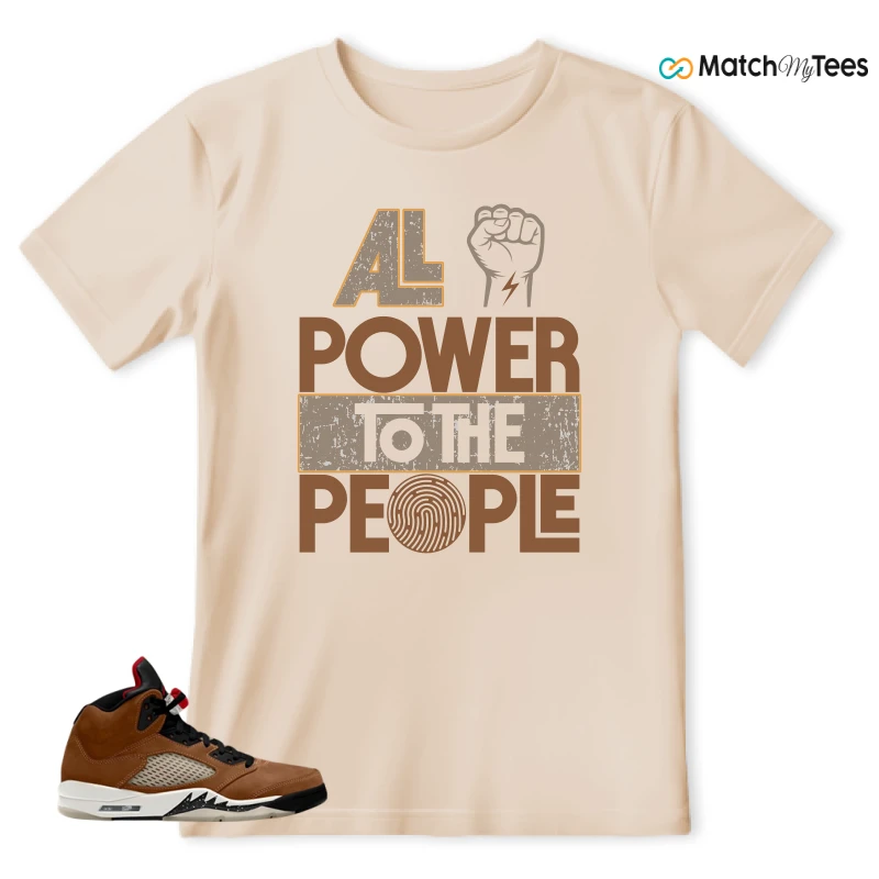 NIKE AIR JORDAN 5 ARCHAEO BROWN 2024 SNEAKER Matching Tees t-shirt