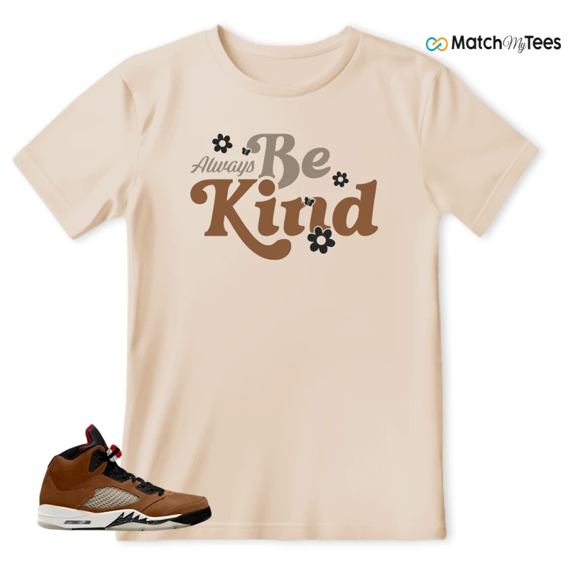 NIKE AIR JORDAN 5 ARCHAEO BROWN 2024 SNEAKER Matching Tees t-shirt