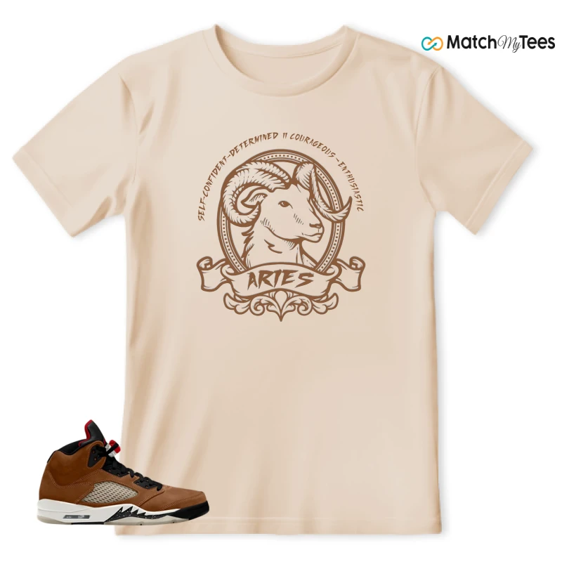 NIKE AIR JORDAN 5 ARCHAEO BROWN 2024 SNEAKER Matching Tees t-shirt