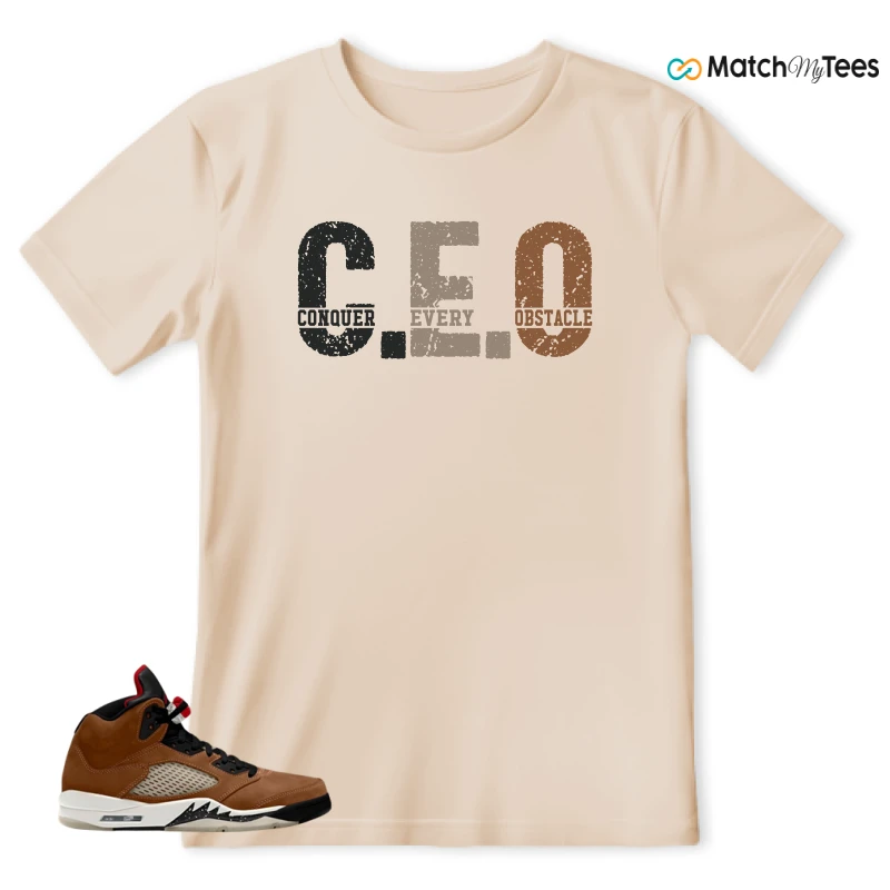 NIKE AIR JORDAN 5 ARCHAEO BROWN 2024 SNEAKER Matching Tees T-shirt for Men