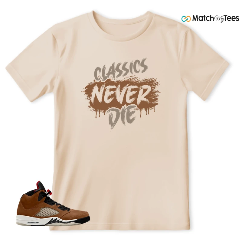 NIKE AIR JORDAN 5 ARCHAEO BROWN 2024 SNEAKER Matching Tees t-shirt