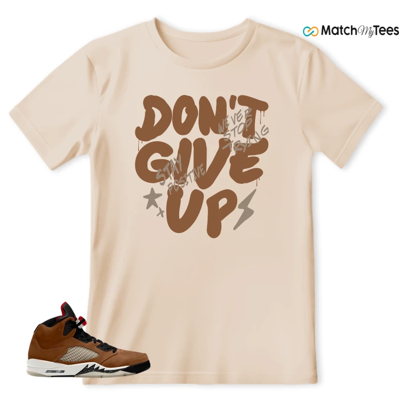 NIKE AIR JORDAN 5 ARCHAEO BROWN 2024 SNEAKER Matching Tees t-shirt