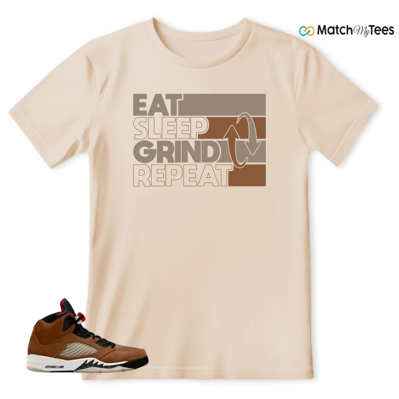 NIKE AIR JORDAN 5 ARCHAEO BROWN 2024 SNEAKER Matching Tees t-shirt