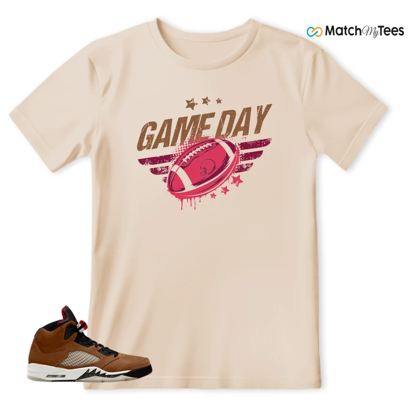 NIKE AIR JORDAN 5 ARCHAEO BROWN 2024 SNEAKER Matching Tees t-shirt