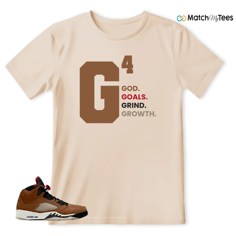 NIKE AIR JORDAN 5 ARCHAEO BROWN 2024 SNEAKER Matching Tees t-shirt