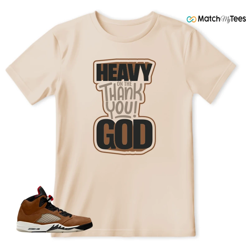 NIKE AIR JORDAN 5 ARCHAEO BROWN 2024 SNEAKER Matching Tees t-shirt