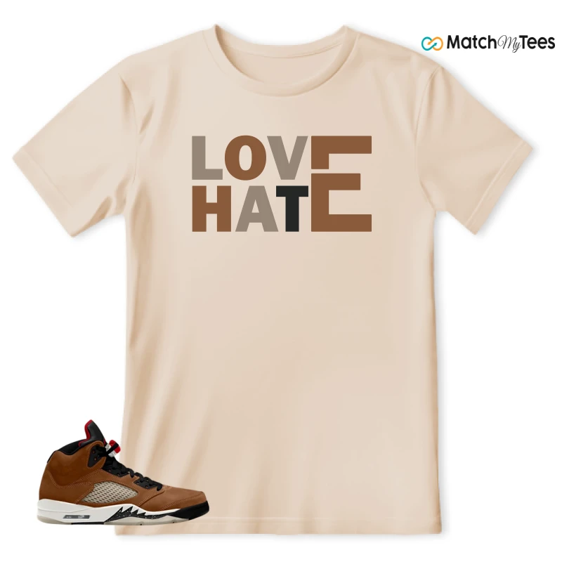 NIKE AIR JORDAN 5 ARCHAEO BROWN 2024 SNEAKER Matching Tees t-shirt