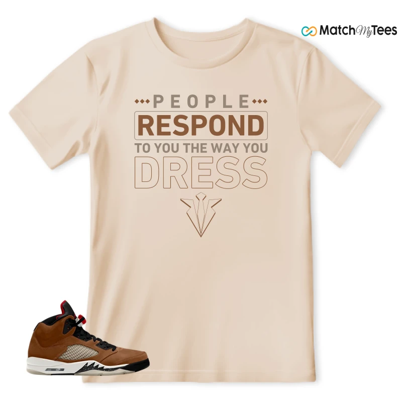NIKE AIR JORDAN 5 ARCHAEO BROWN 2024 SNEAKER Matching Tees t-shirt