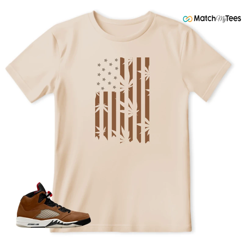 NIKE AIR JORDAN 5 ARCHAEO BROWN 2024 SNEAKER Matching Tees t-shirt