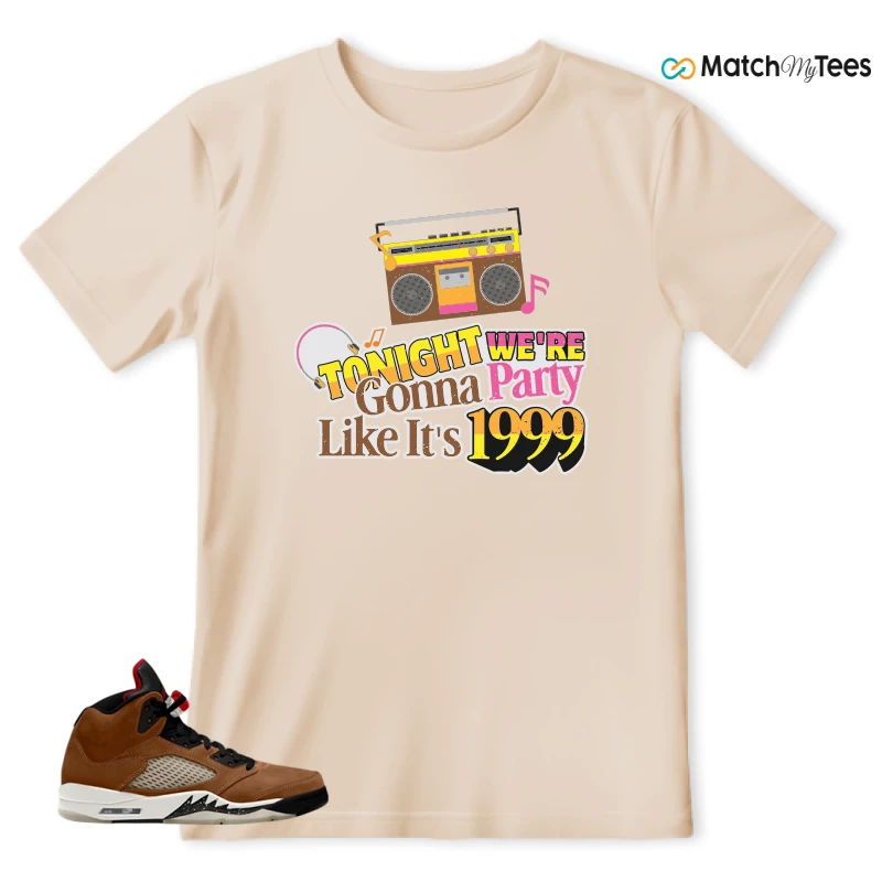 NIKE AIR JORDAN 5 ARCHAEO BROWN 2024 SNEAKER Matching Tees t-shirt