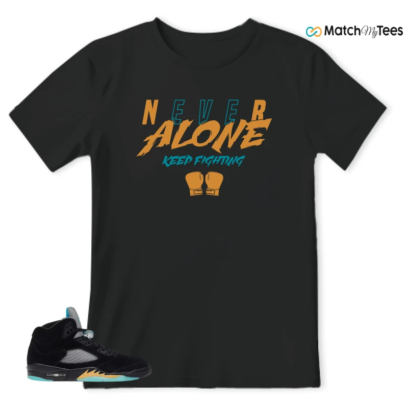 NIKE AIR JORDAN 5 RETRO AQUA SNEAKER Matching Tees t-shirt