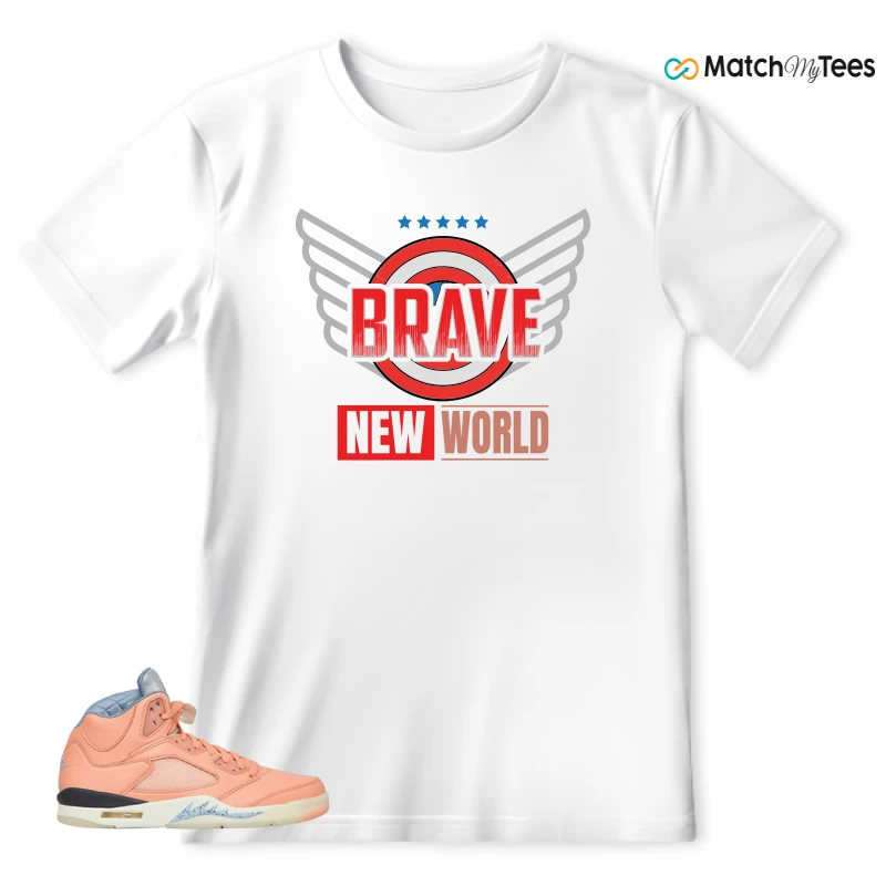 NIKE AIR JORDAN 5 RETRO DJ KHALED WE THE BEST CRIMSON BLISS SNEAKER Matching Tees t-shirt