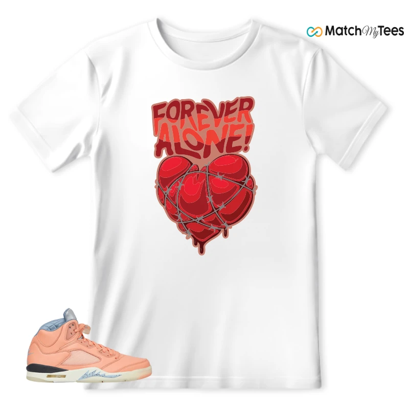 NIKE AIR JORDAN 5 RETRO DJ KHALED WE THE BEST CRIMSON BLISS SNEAKER Matching Tees T-shirt for Men