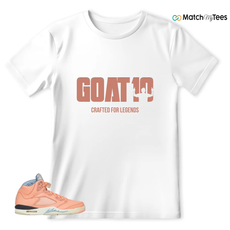 NIKE AIR JORDAN 5 RETRO DJ KHALED WE THE BEST CRIMSON BLISS SNEAKER Matching Tees T-shirt for Men