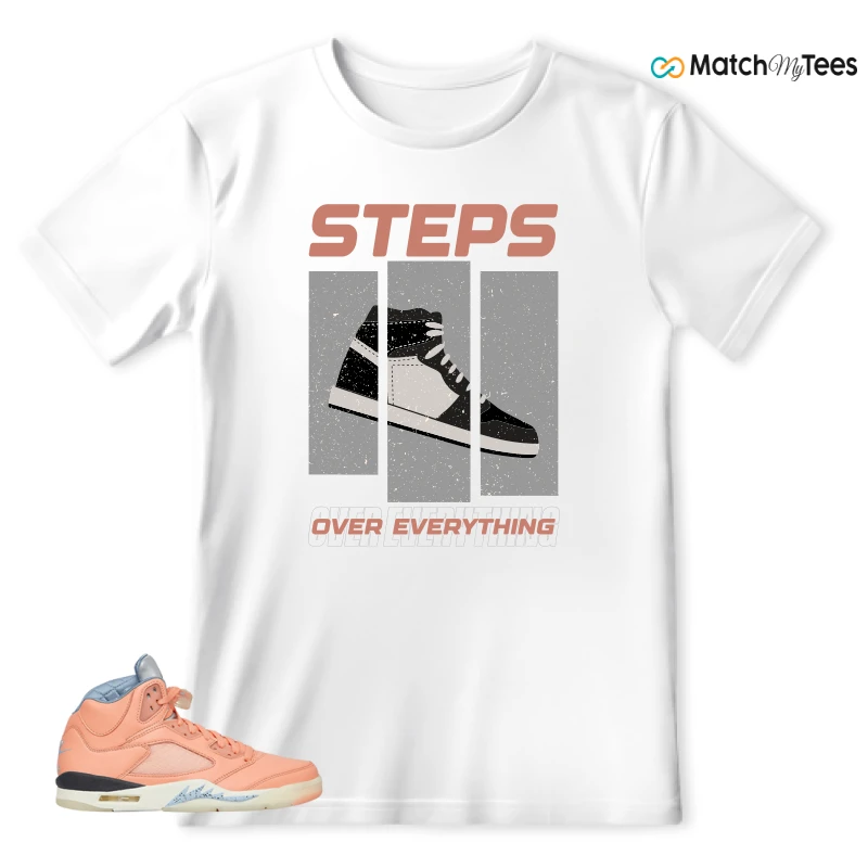 NIKE AIR JORDAN 5 RETRO DJ KHALED WE THE BEST CRIMSON BLISS SNEAKER Matching Tees t-shirt