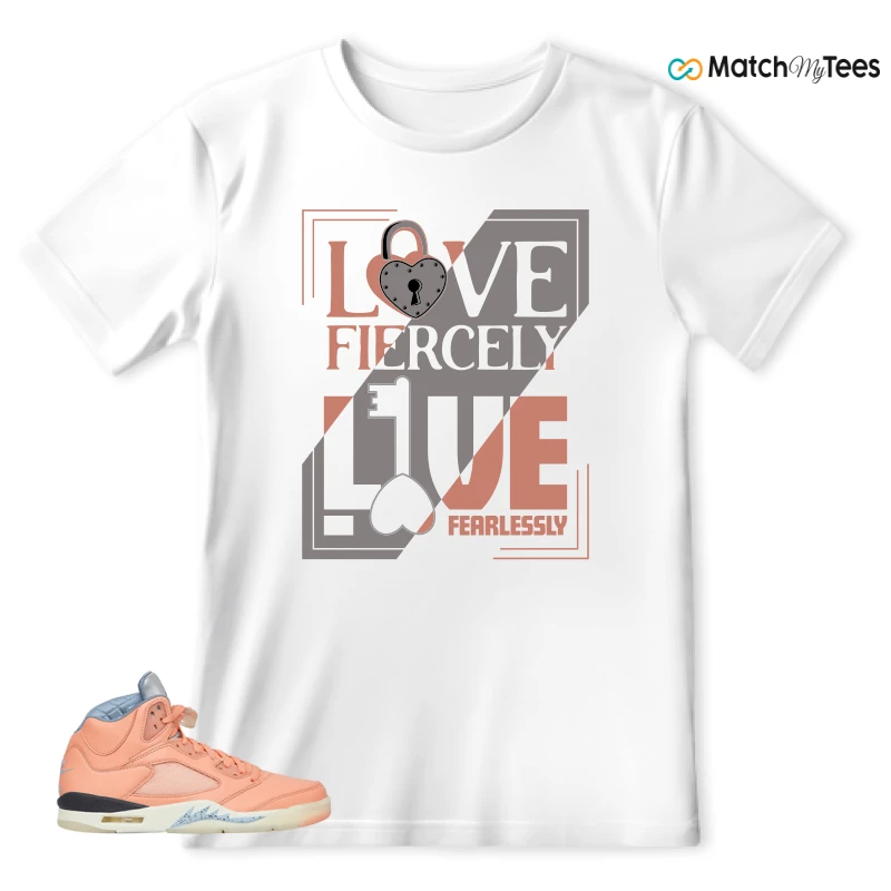 NIKE AIR JORDAN 5 RETRO DJ KHALED WE THE BEST CRIMSON BLISS SNEAKER Matching Tees t-shirt