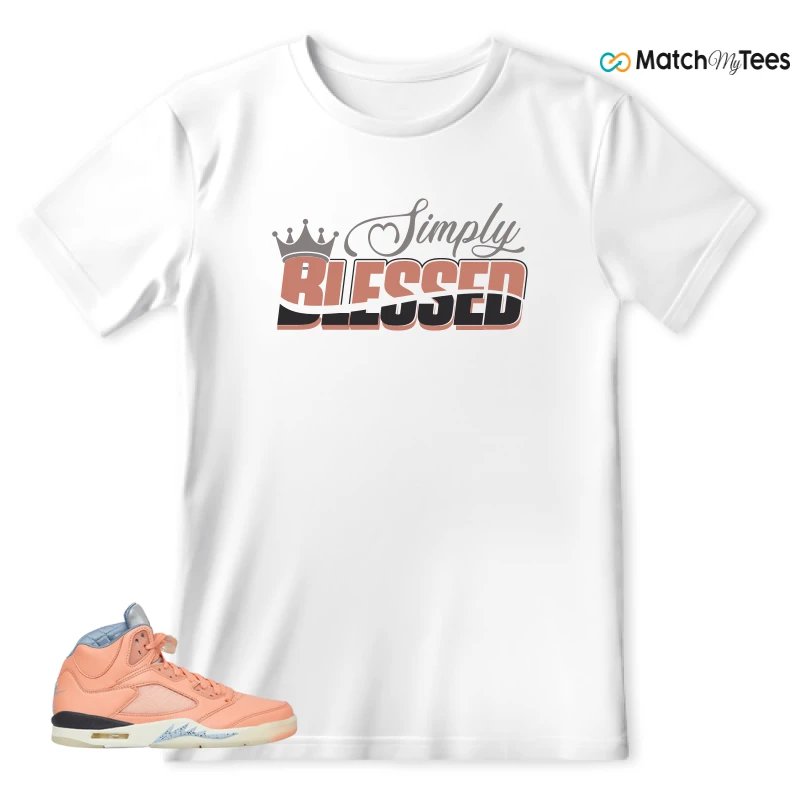 NIKE AIR JORDAN 5 RETRO DJ KHALED WE THE BEST CRIMSON BLISS SNEAKER Matching Tees t-shirt