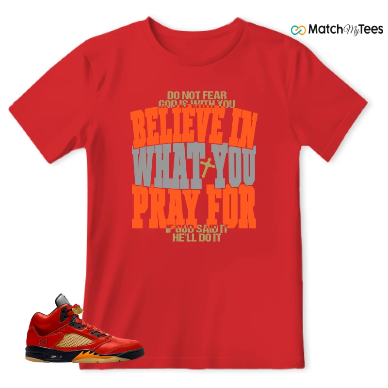 NIKE AIR JORDAN 5 RETRO DUNK ON MARS (WOMEN'S) SNEAKER Matching Tees t-shirt
